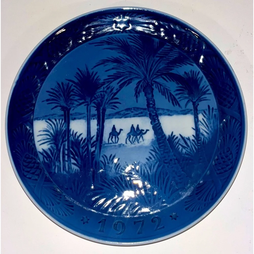 “In The Desert” 1972 Royal‎ Copenhagen Denmark Christmas Collector Plate